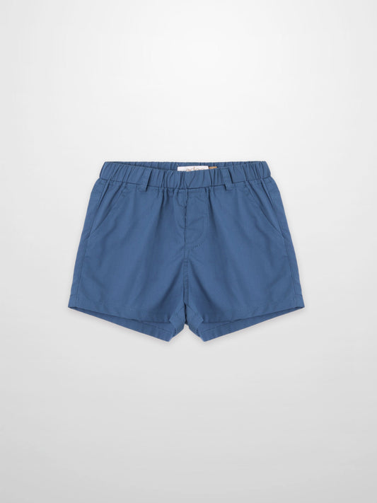 Blue Cotton Shorts