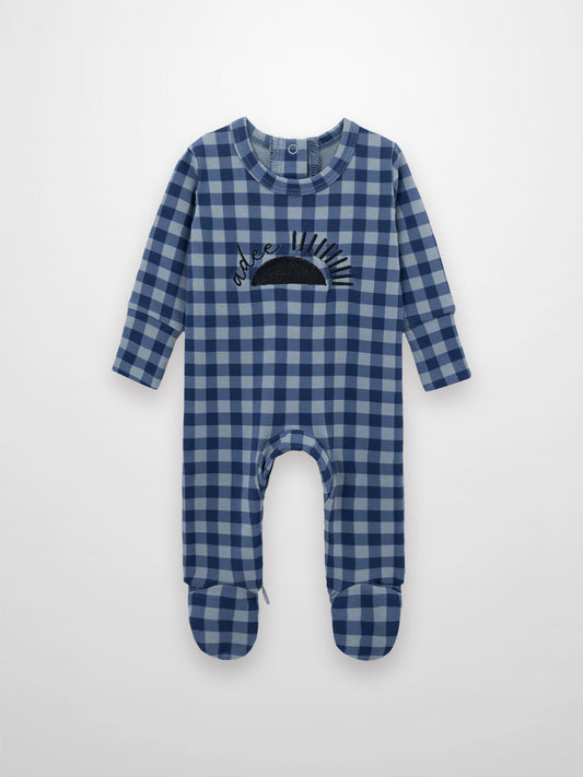 Blue Gingham Stretchy