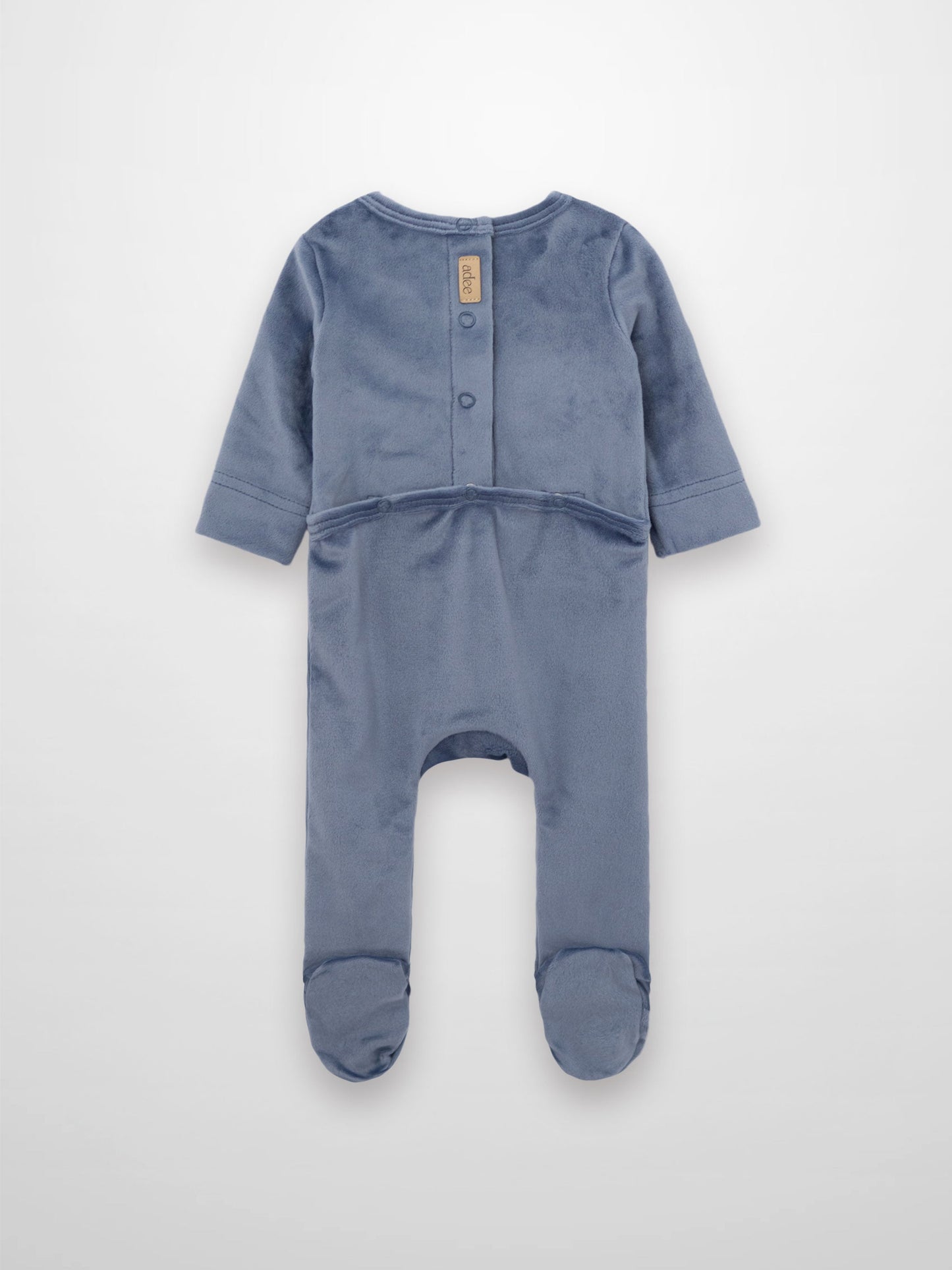 Velour Carriage Stretchy - Blue