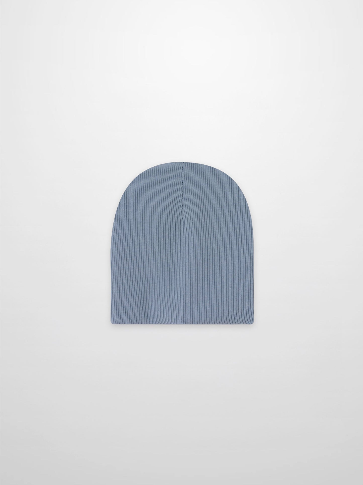 Thin Ribbed Beanie - Light Blue
