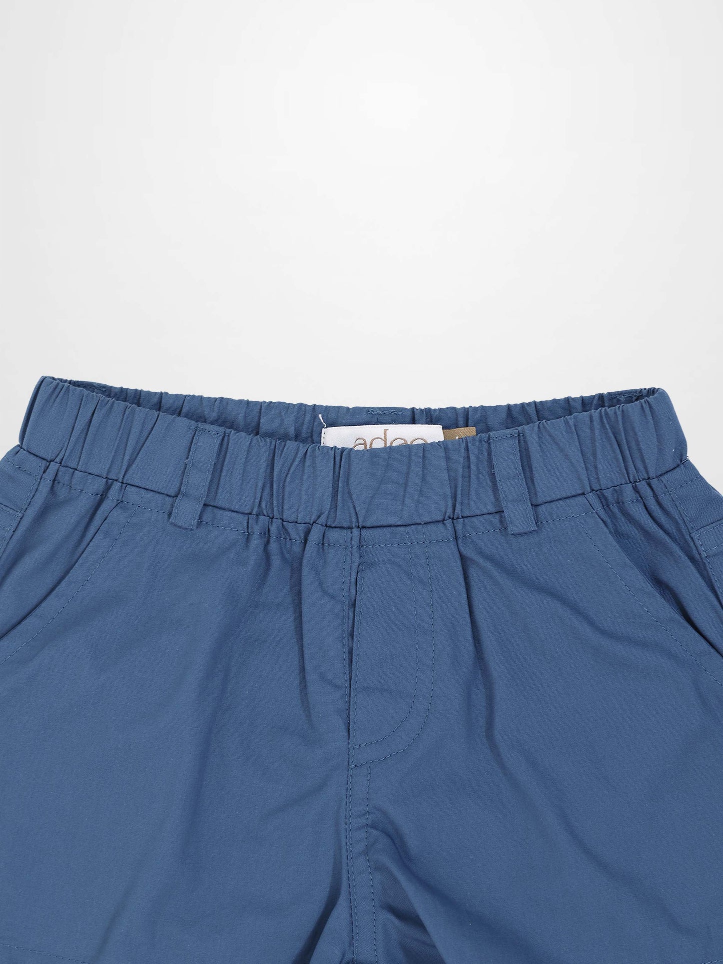 Blue Cotton Shorts