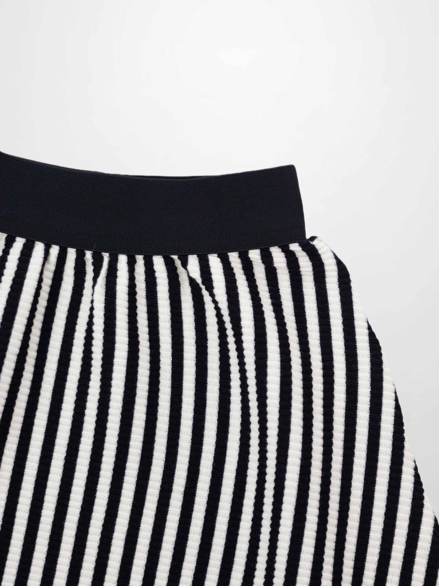 Striped Skirt - Black & White
