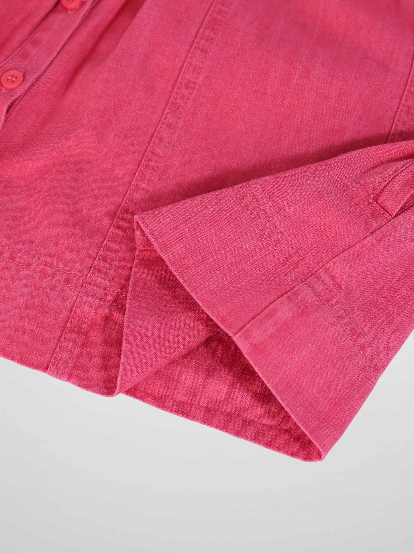 Paneled Skirt - Pink Denim