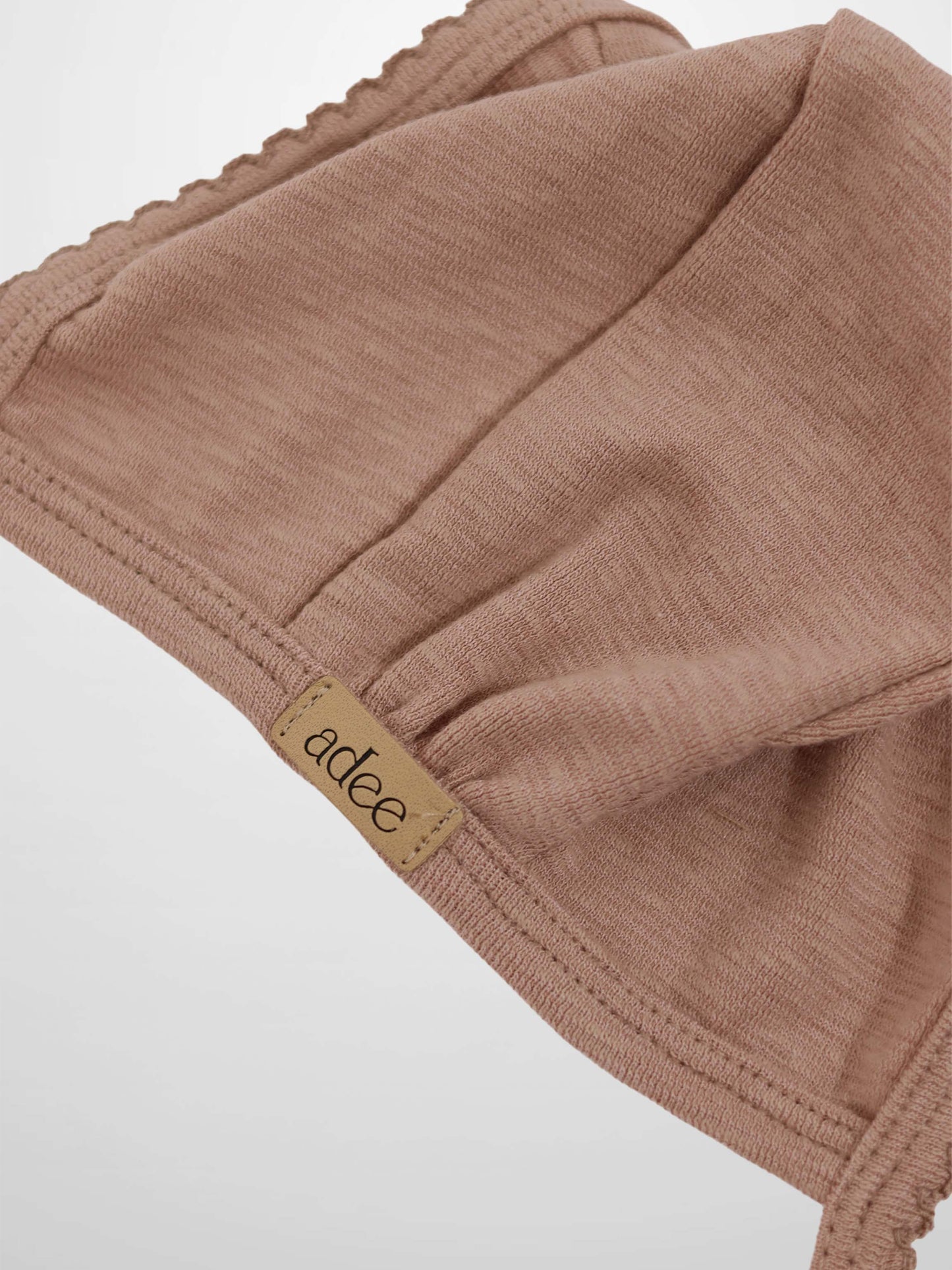 Pink Scalloped Bonnet