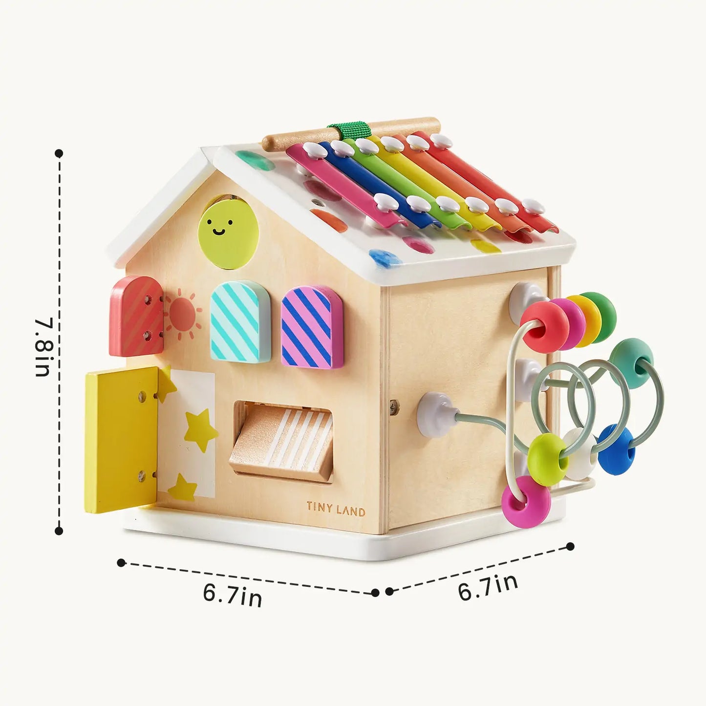 Tiny Land® Cottage Activity Cube - Rainbow