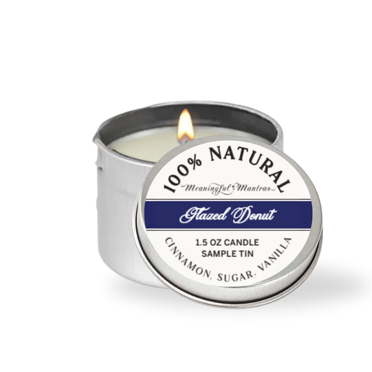 1.5oz Glazed Donut Tin Candle