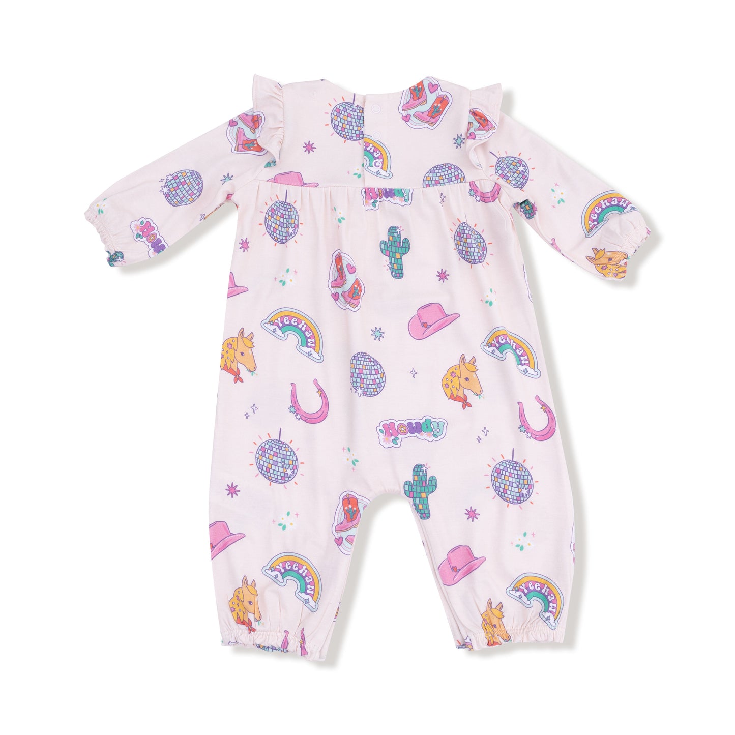 Disco Cowgirl - Ruffle Sleeve Romper