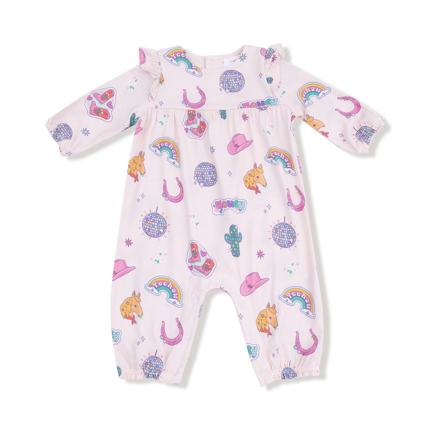 Disco Cowgirl - Ruffle Sleeve Romper