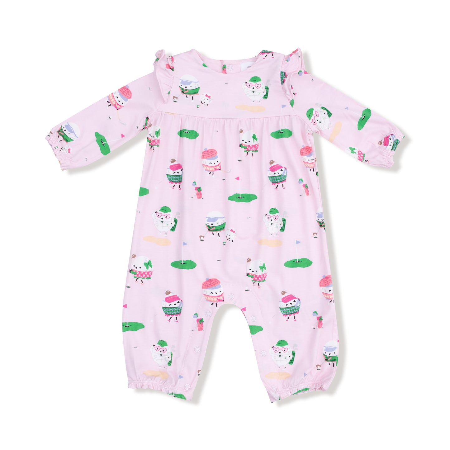 Golf Pros - Pink - Ruffle Sleeve Romper