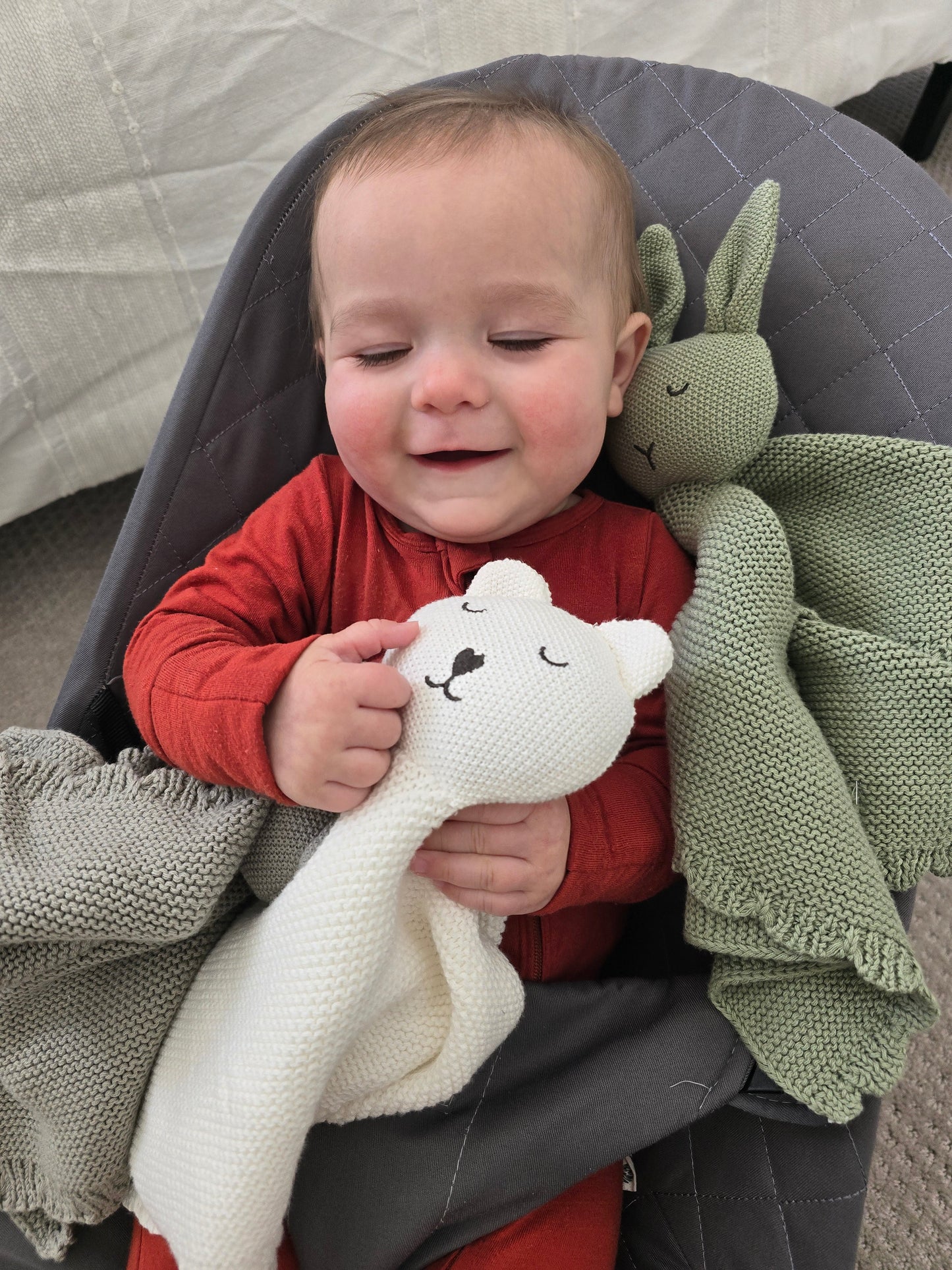 Baby Essentials Gift Set #1 - Large Bundle (Ivory Dot) | Award-Winning Nursing Pillow | Complete Newborn Care Kit