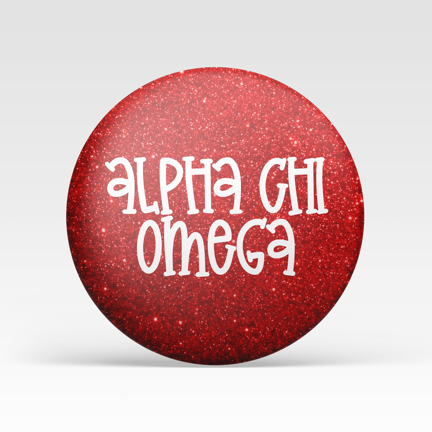 Alpha Chi Omega Red Glitter