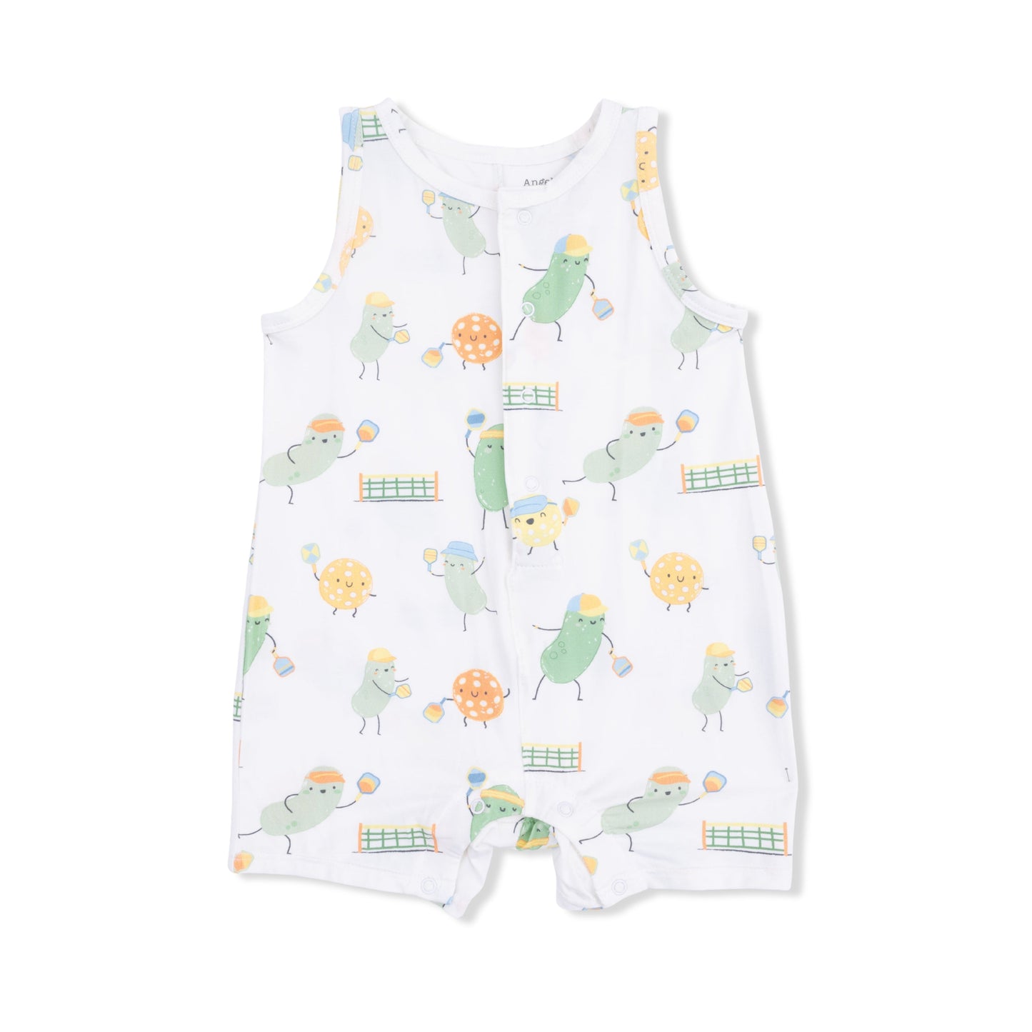 Pickles Playing Pickleball - Sleeveless Shortie Romper