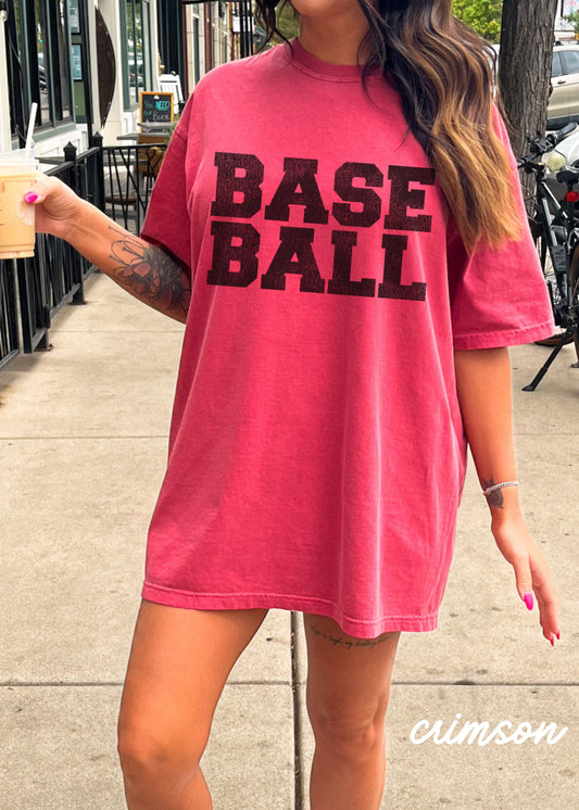 *BASEBALL University Tee *12 Colors (S-4X)