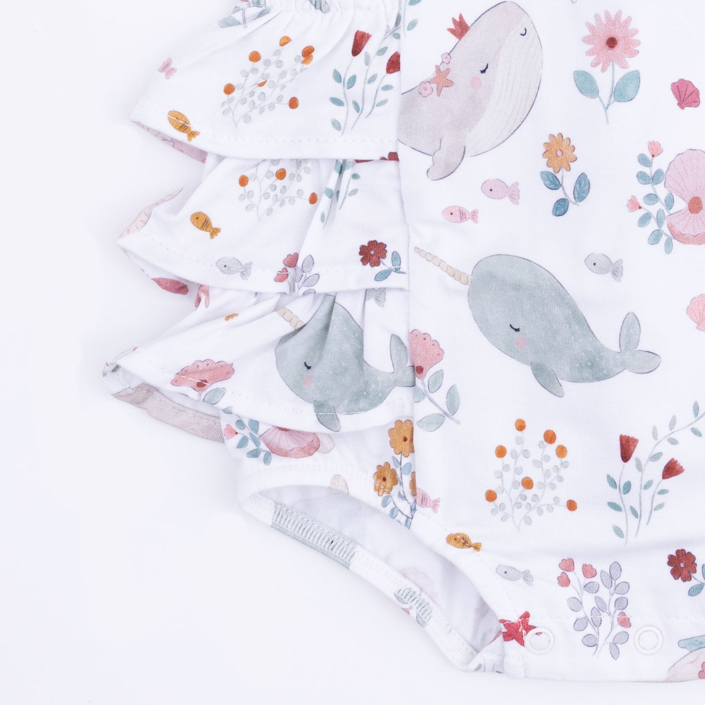 Garden Sea Creatures - Ruffle Sunsuit