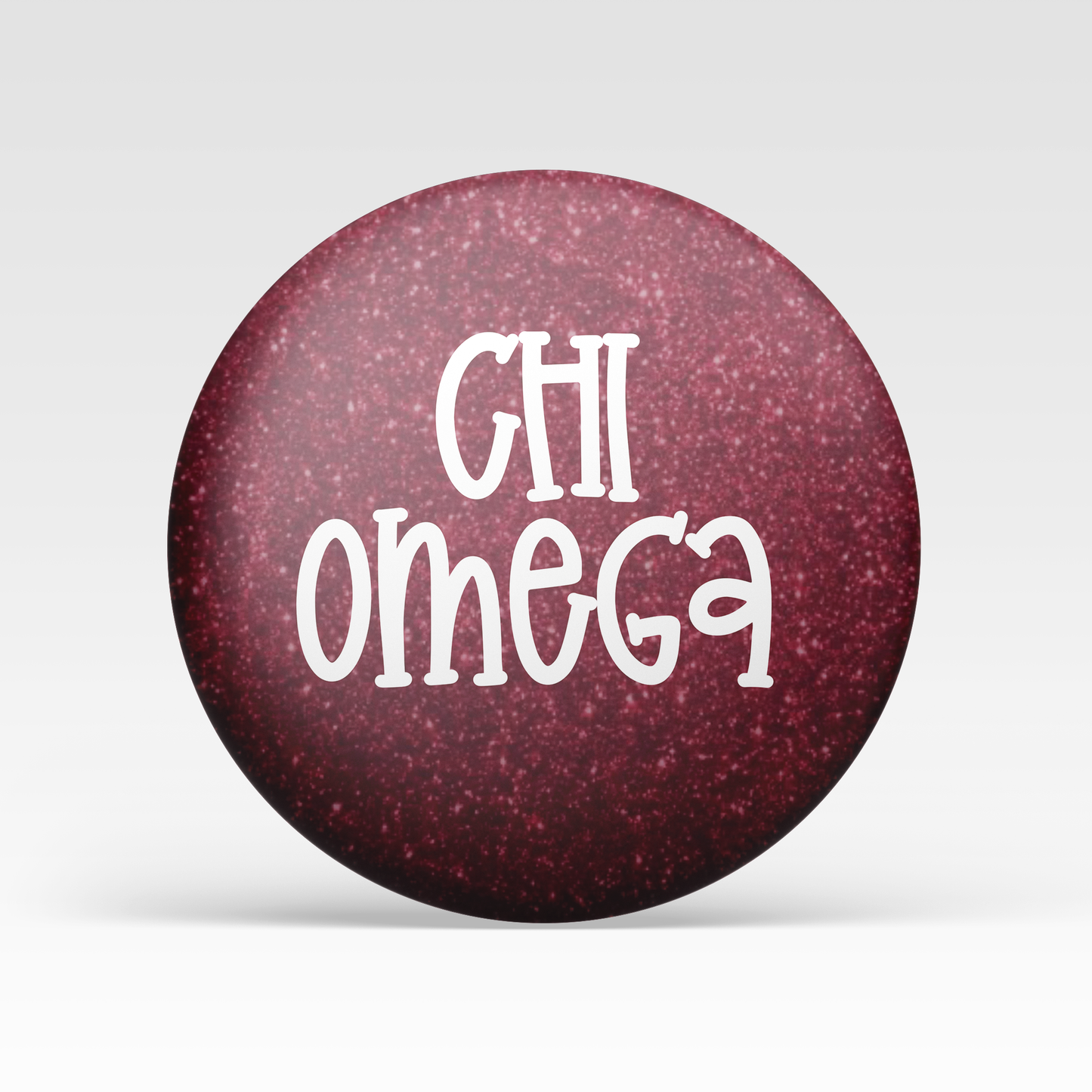 Chi Omega Maroon Glitter