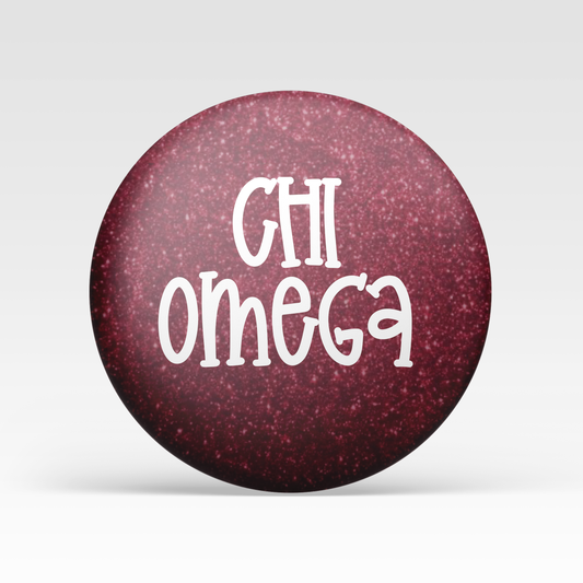 Chi Omega Maroon Glitter