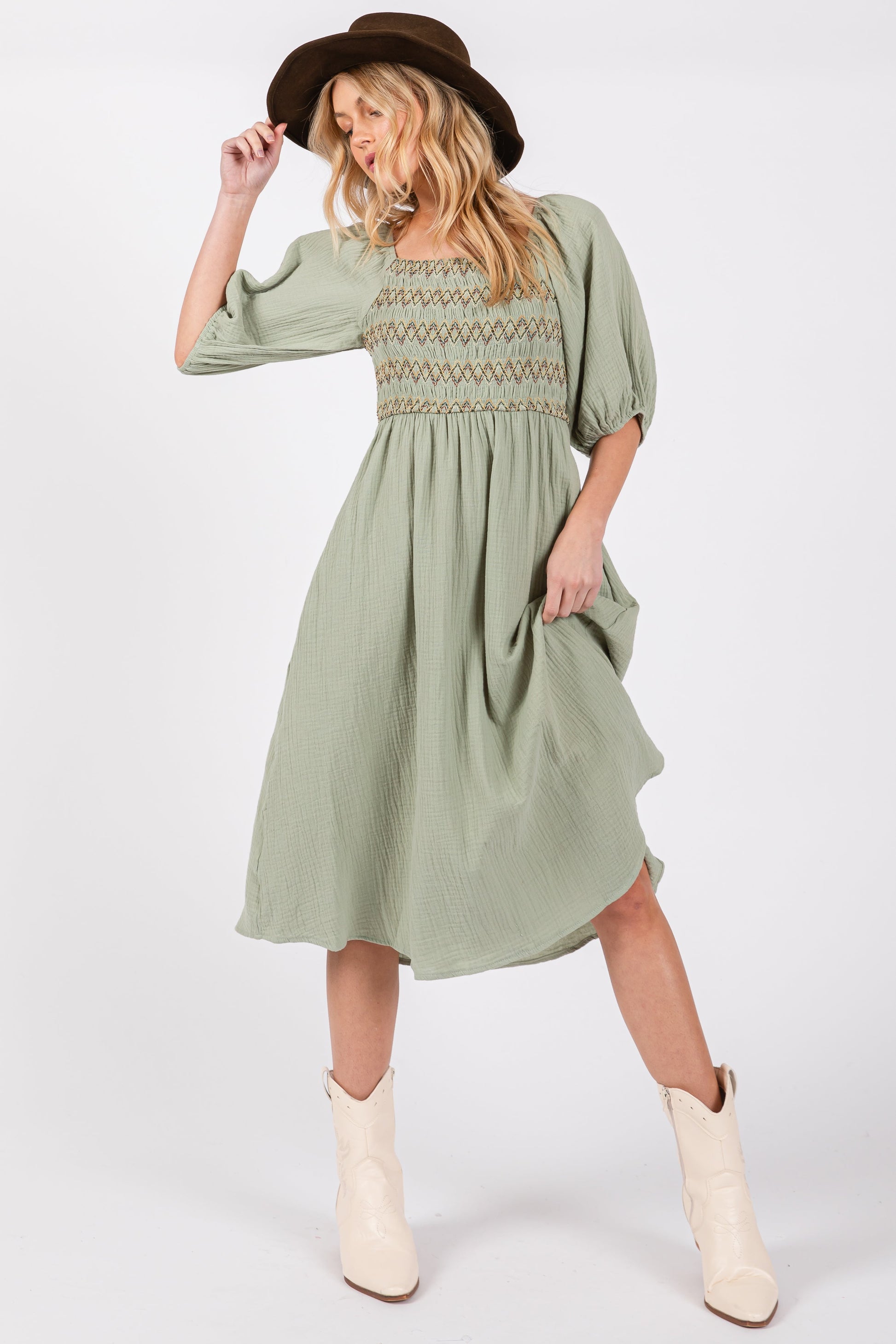 Light Olive Embroidered Maternity Midi Dress The Prissy Pelican Light Olive Embroidered Maternity Midi Dress The Prissy Pelican