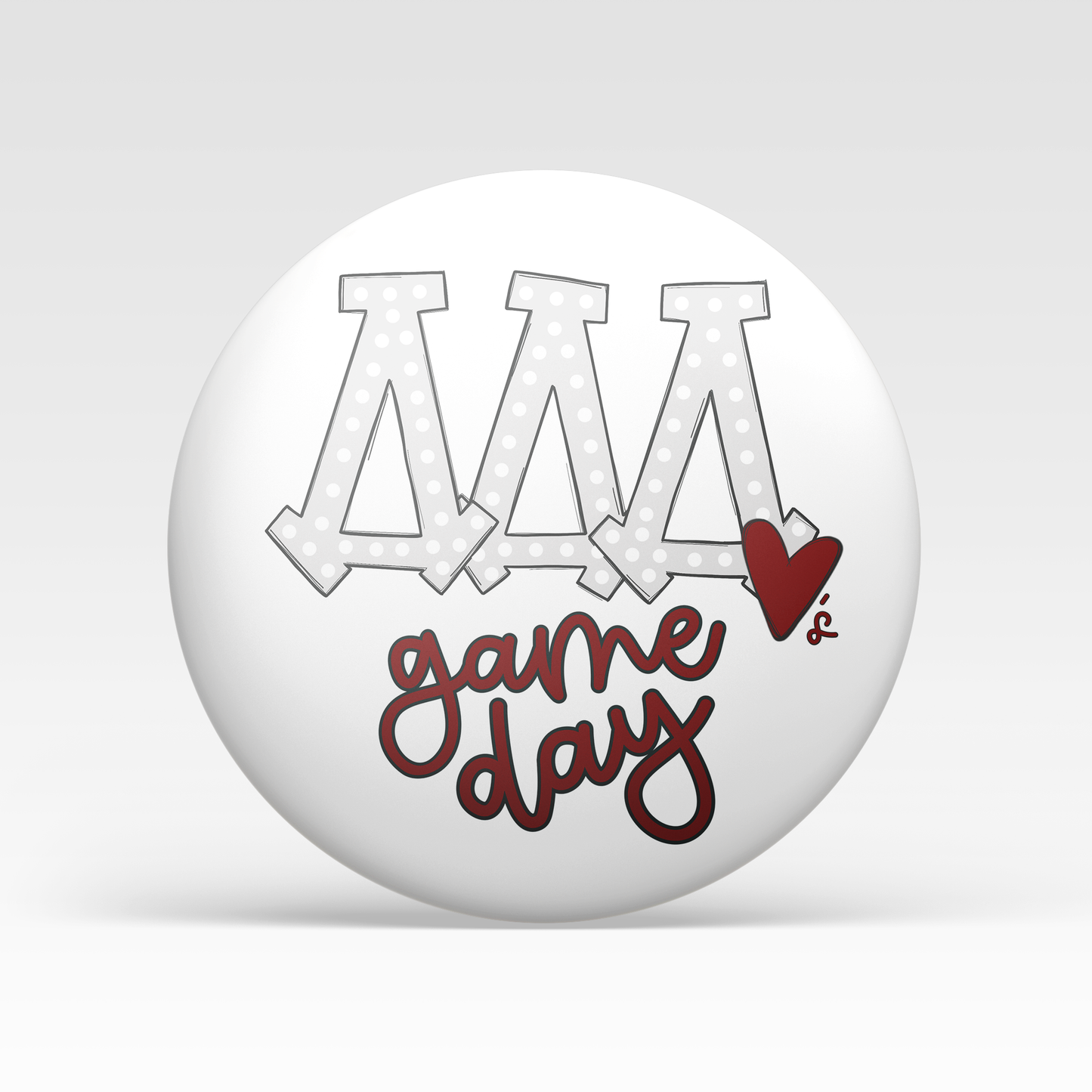 Tri Delta Loves Game Day - Maroon