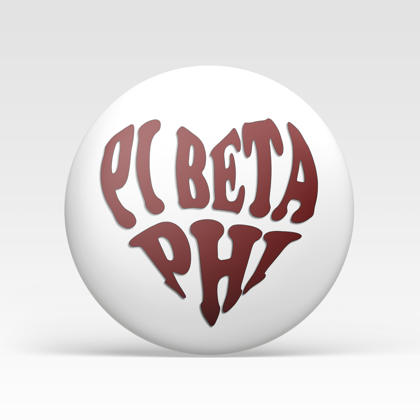 Pi Beta Phi Heart - Maroon