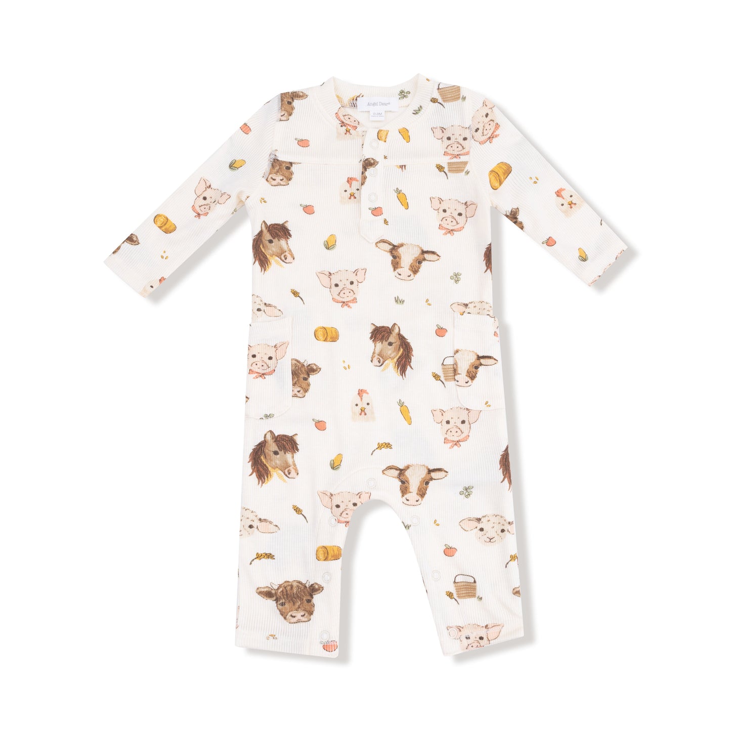 Vintage Baby Farm Animals - Uni Romper
