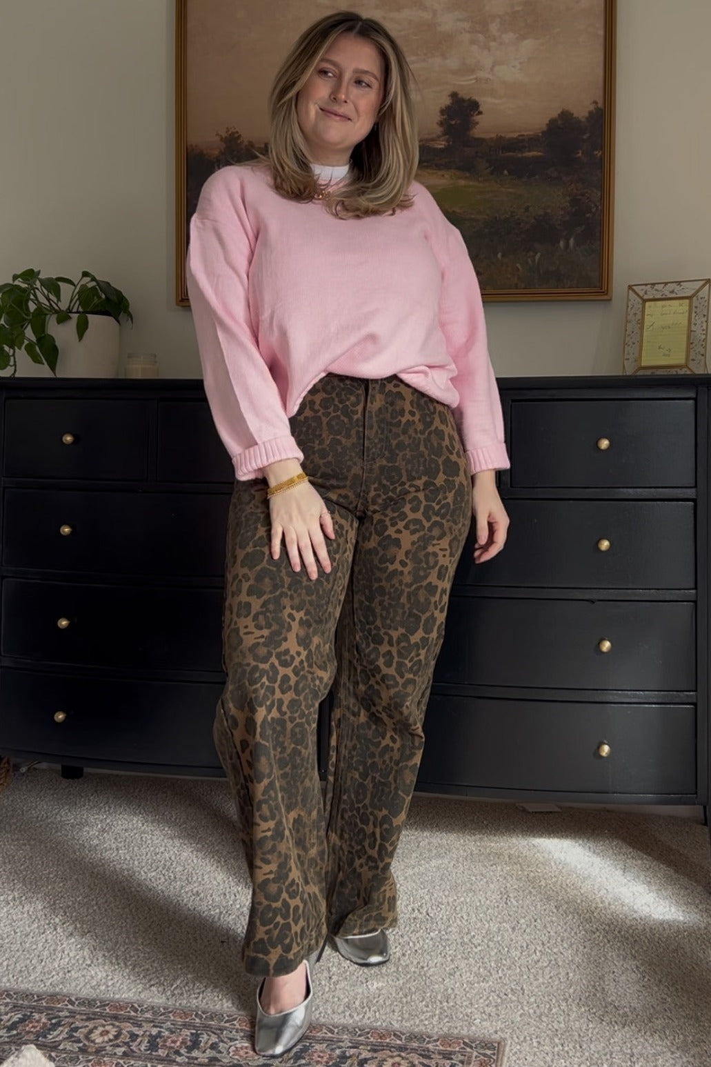 Light Pink Soft Knit Basic Sweater