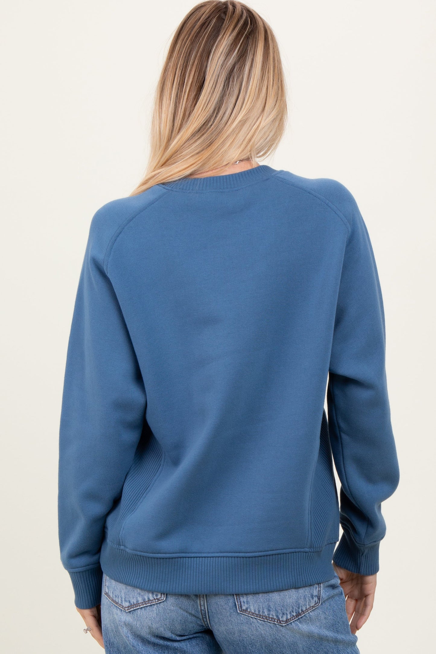 Blue Fleece Sweatshirt