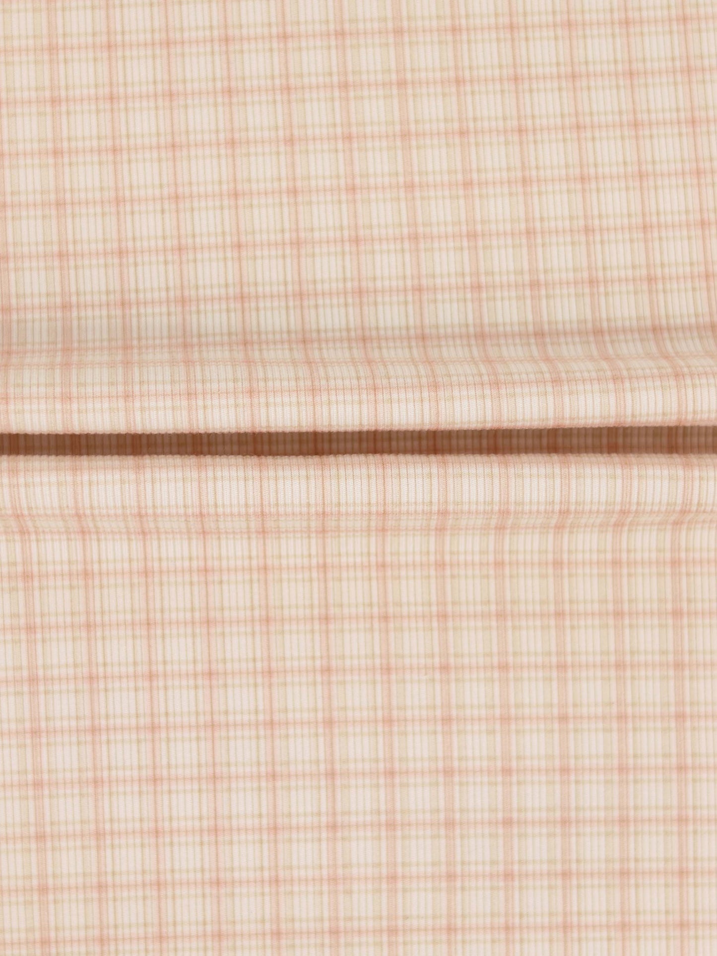 Oatmeal Grid Stretchy - Pink