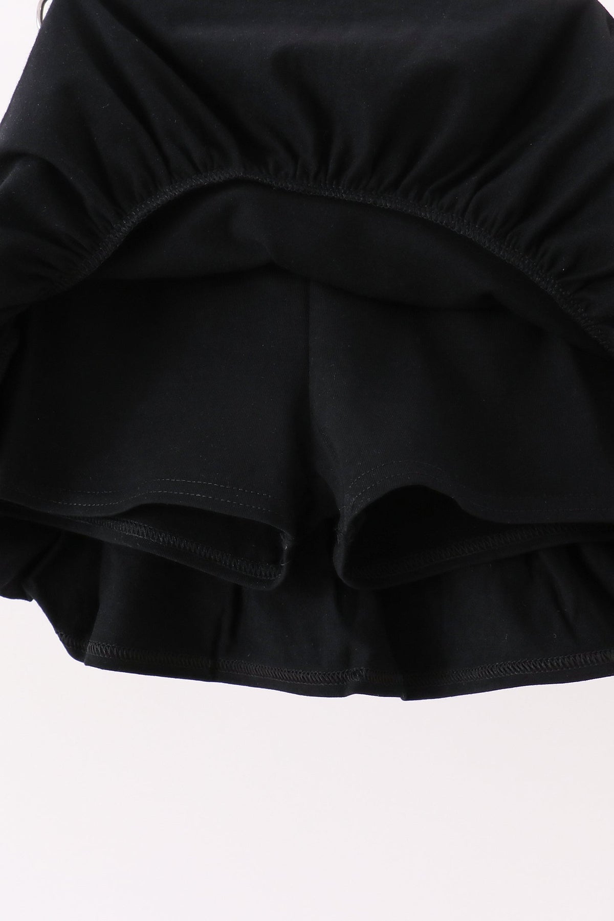 Pink Ghost Embroidery Ruffle Skorts Set