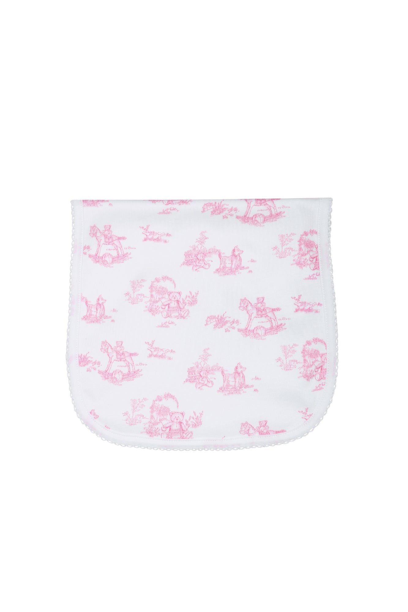 Pink Toile Burp Cloth