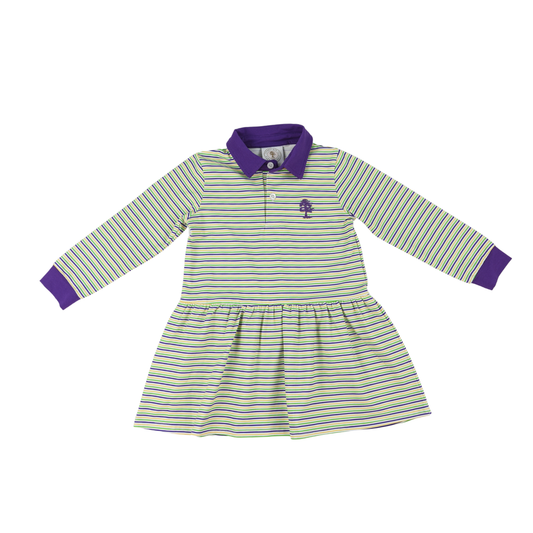 Throw Me Something Mister! Mardi Gras Striped Polo Dress