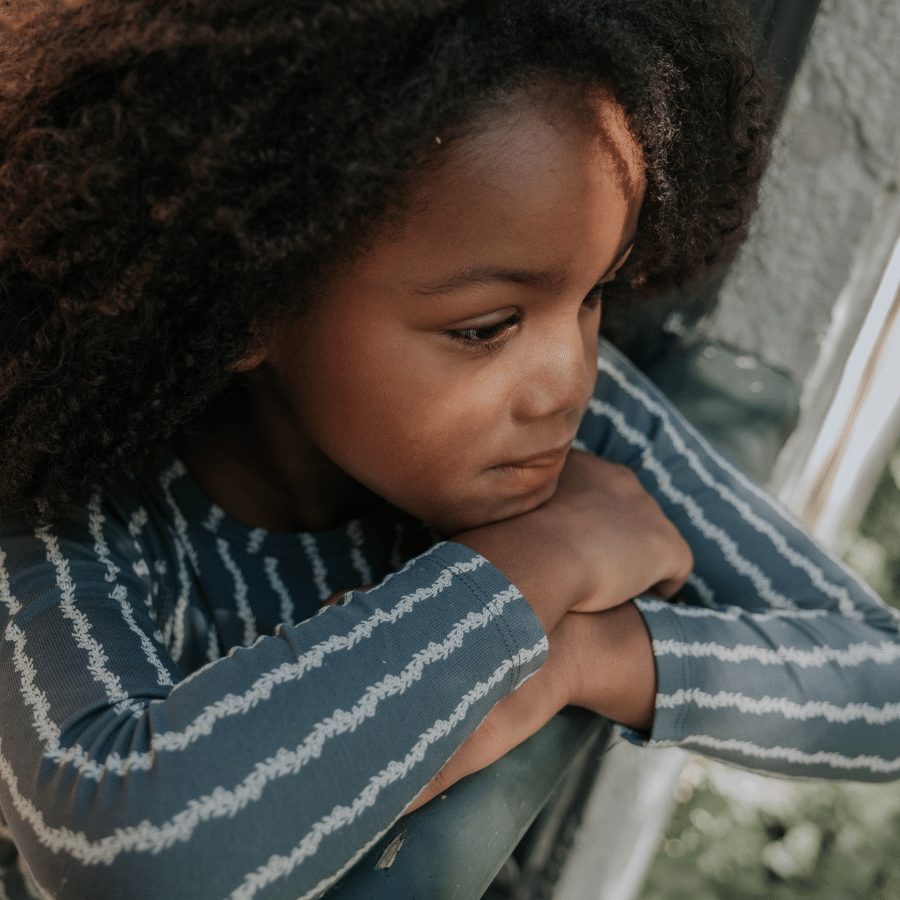 The Printed Long Sleeve Tee -  Linear Stem