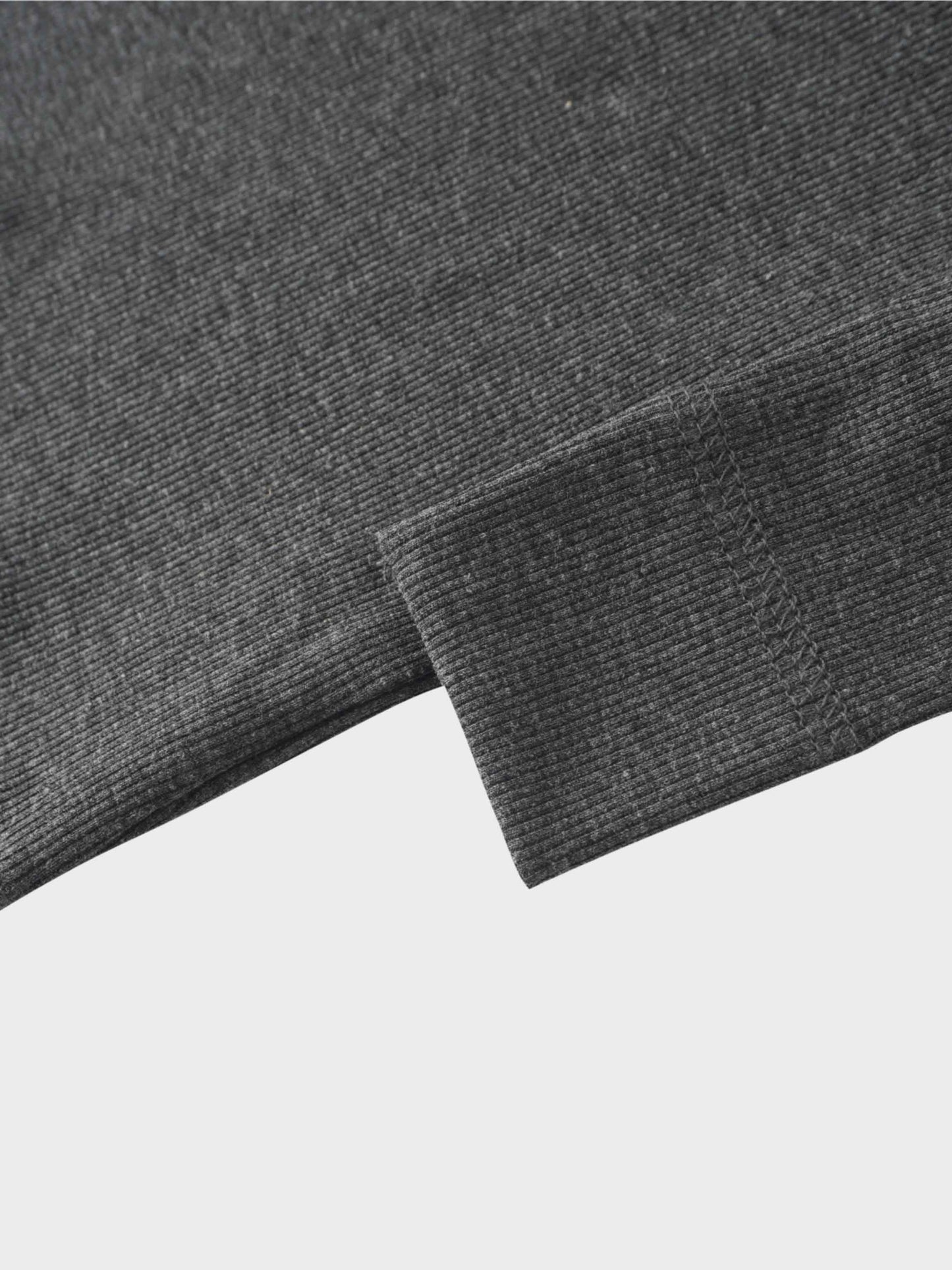 Crossover Thin Ribbed Pajama - Heather Grey