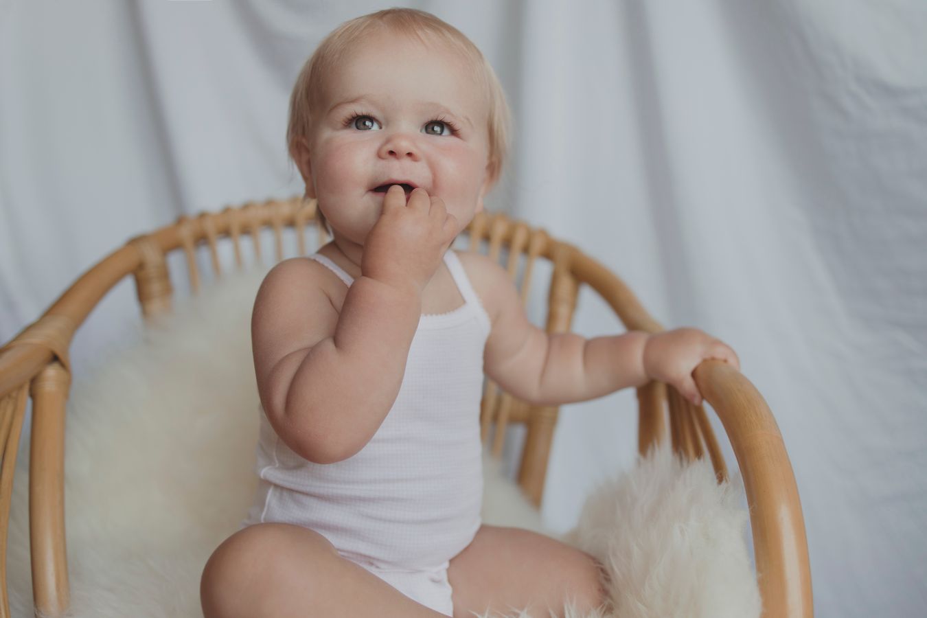 Baby Girl 2pc White Sleeveless Onesie Set