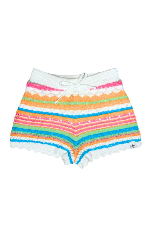Retro Stripe Knit Short