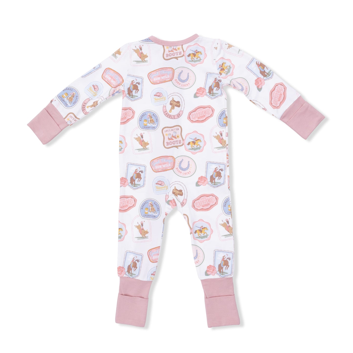 Rodeo Patches Pink - Convertible Romper