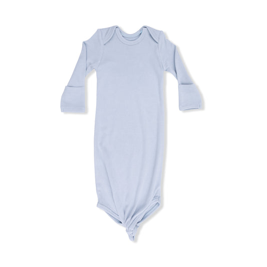 Solid Niagara Mist Rib - Knotted Gown