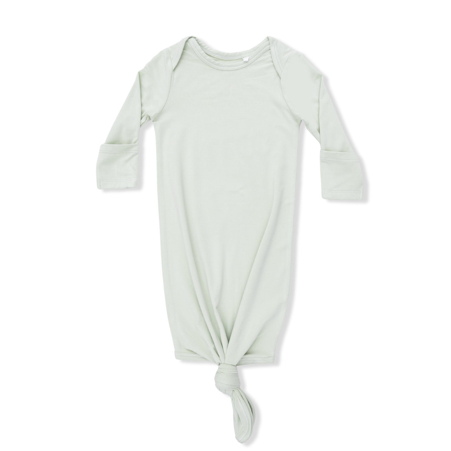 Solid Bok Choy - Knotted Gown and Beanie Hat