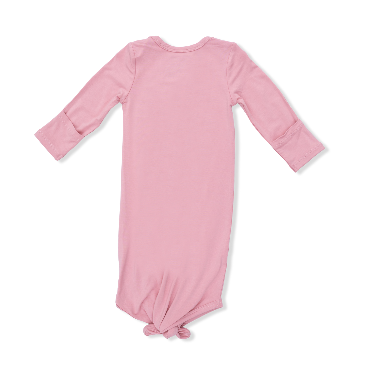 Solid Rose Elegance - Knotted Gown and Headband
