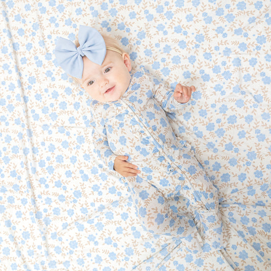 2 Way Ruffle Zipper Footie