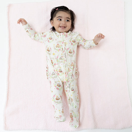 2 Way Ruffle Zipper Footie