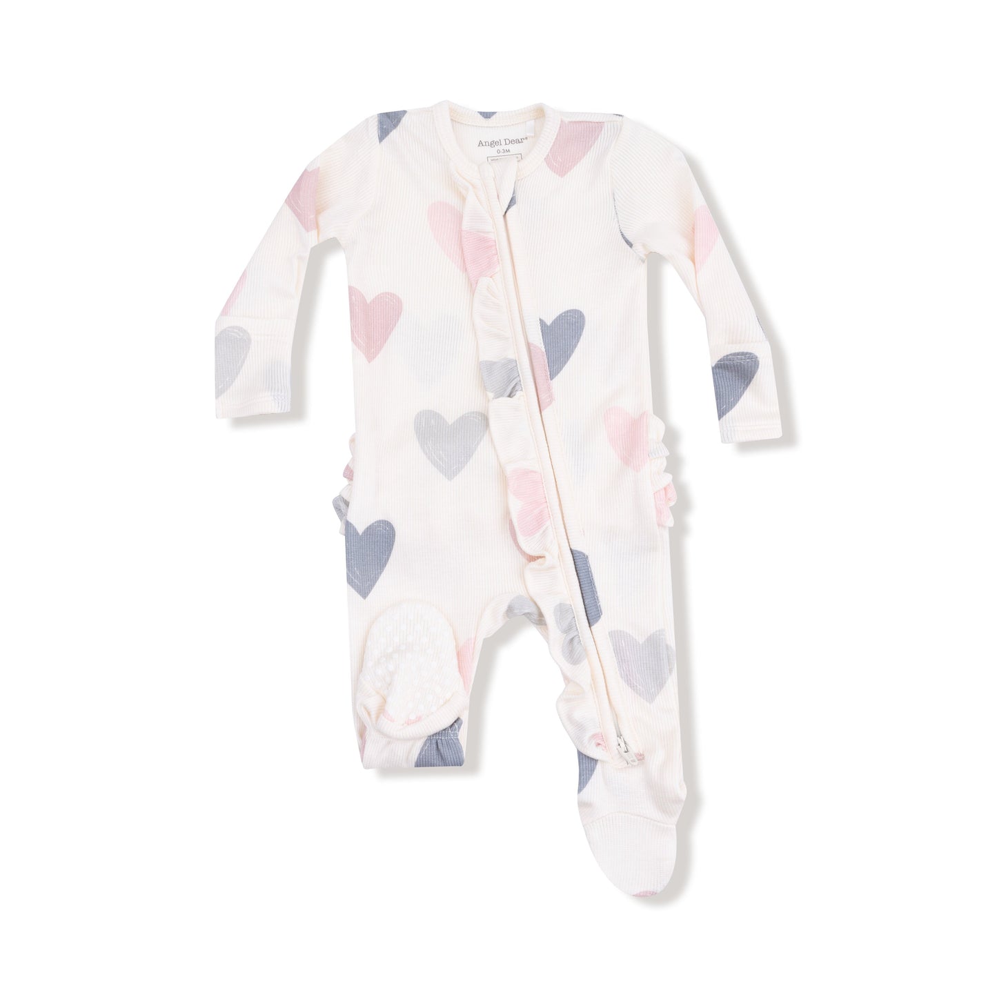 2 Way Ruffle Zipper Footie