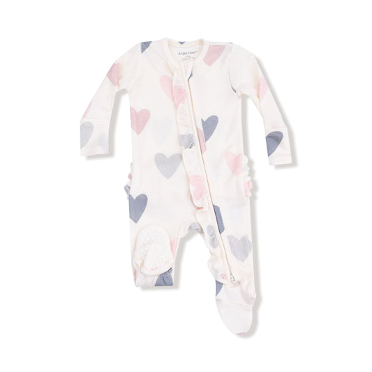 2 Way Ruffle Zipper Footie