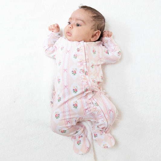 2 Way Ruffle Zipper Footie