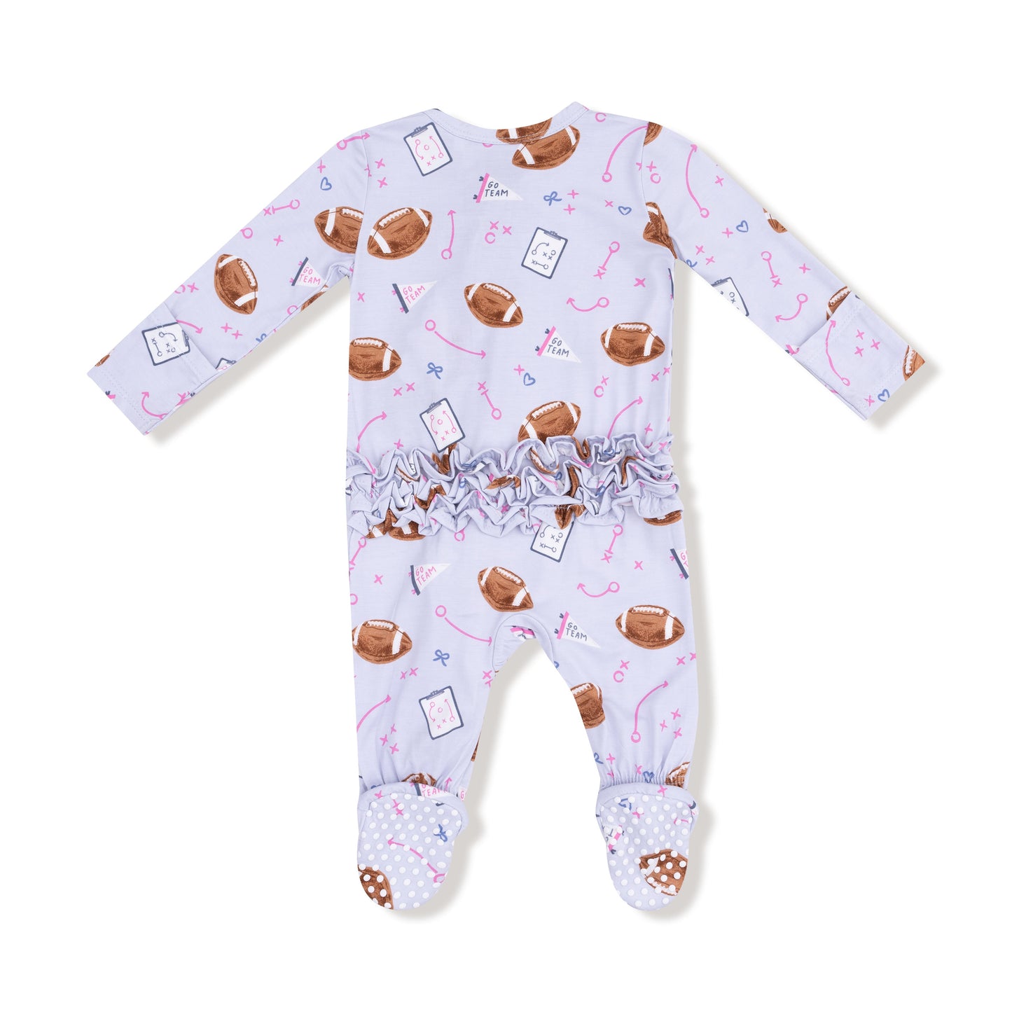 2 Way Ruffle Zipper Footie