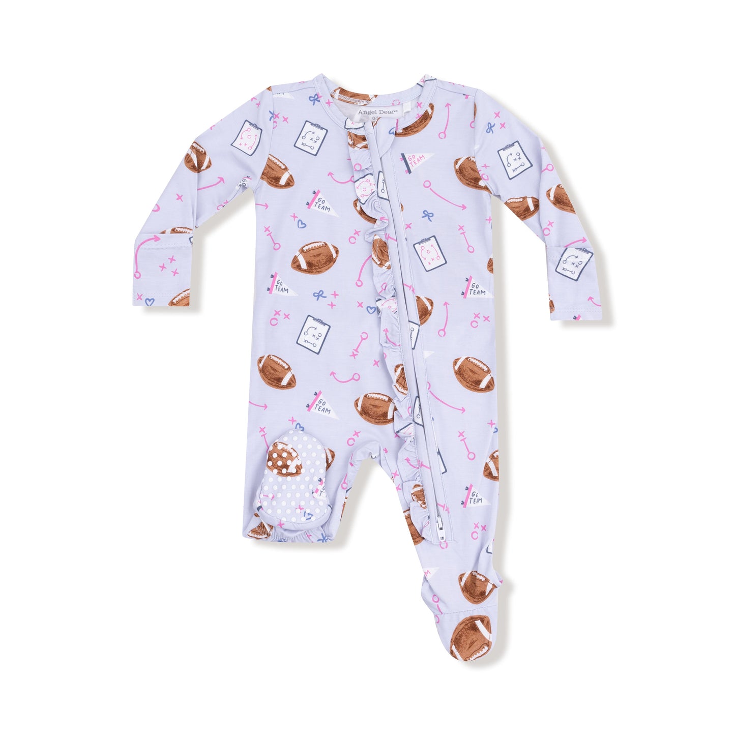 2 Way Ruffle Zipper Footie