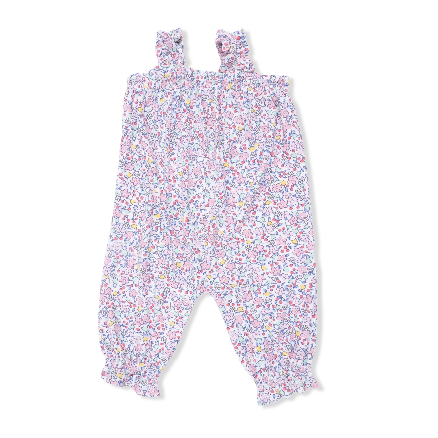 Elizabeth's Garden - Ruffly Strap Overall & Headband
