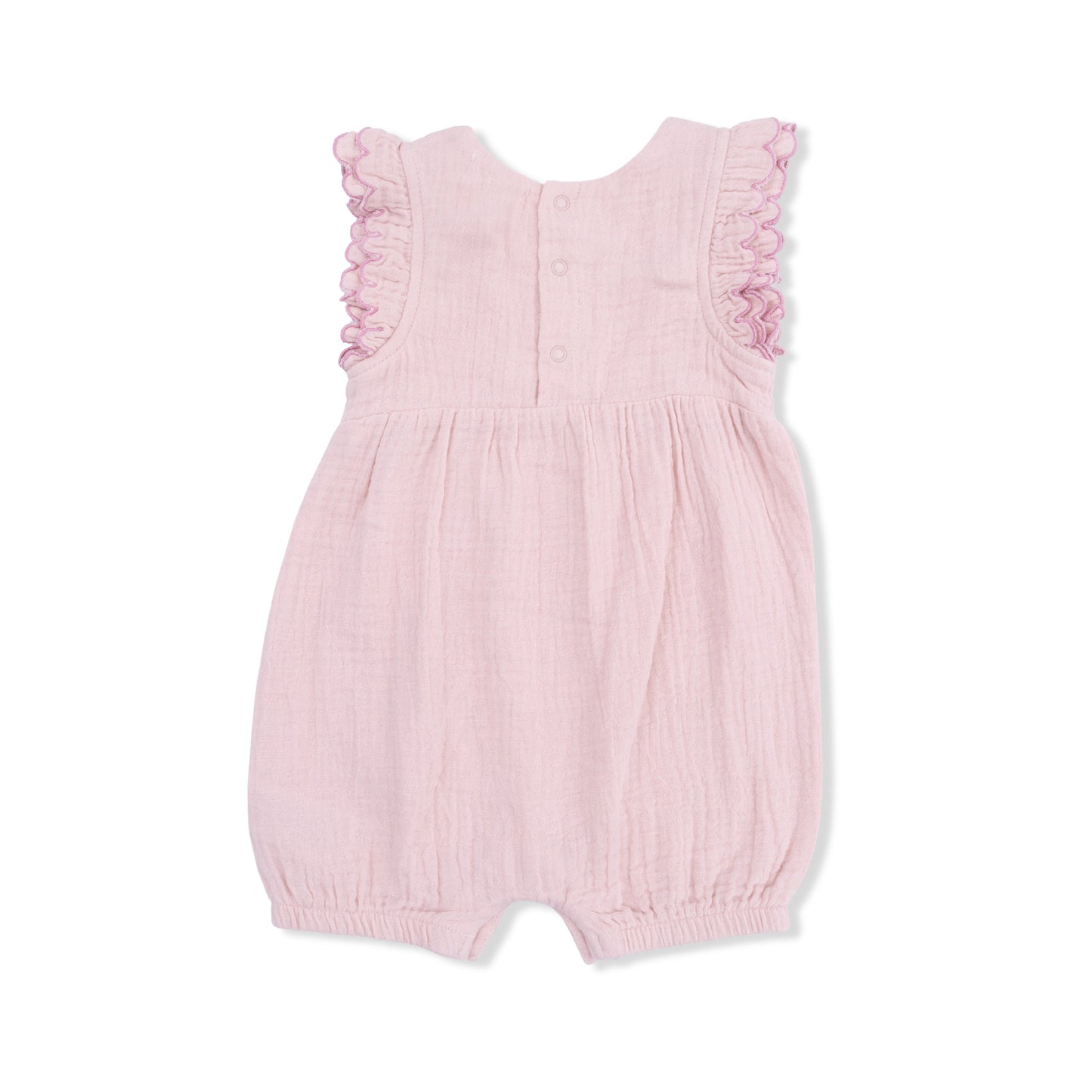 Solid Muslin Lotus - Scallop Ruffle Shortie