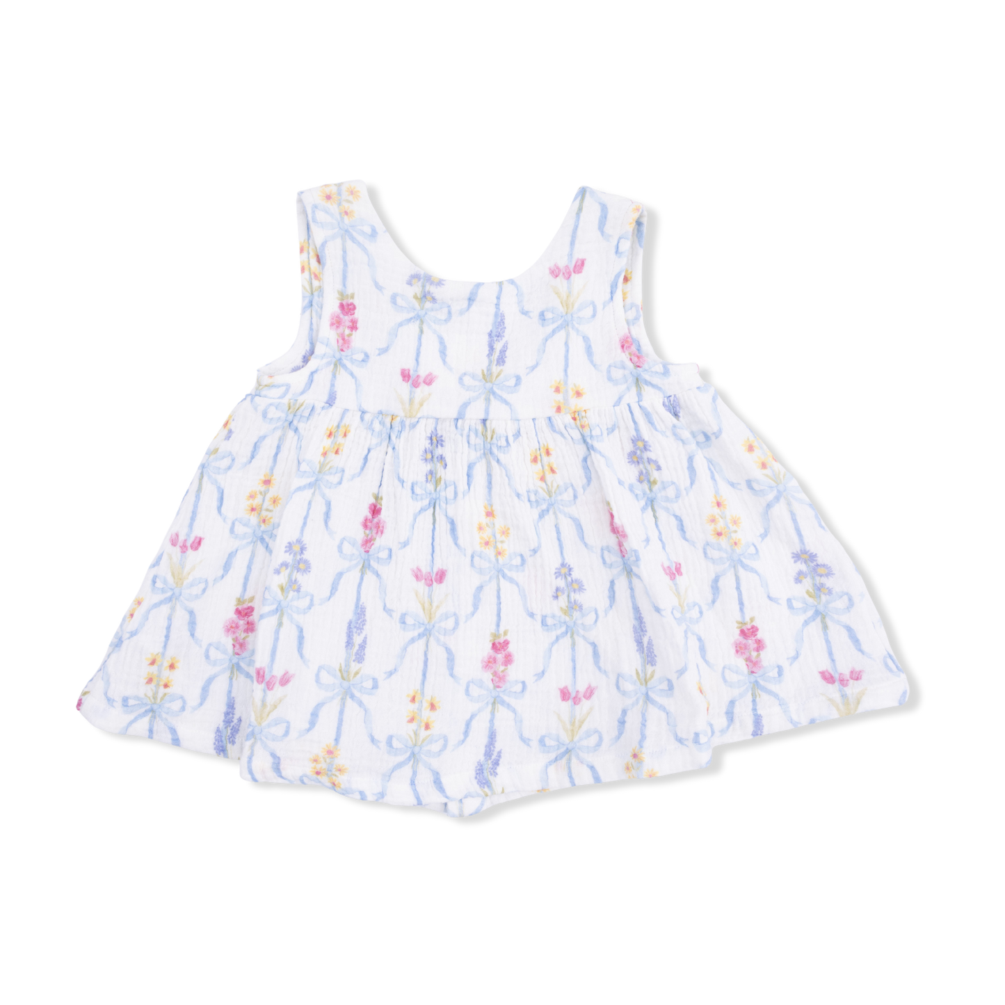 Ribbon Bouquets - Dress with Bow & Bloomer with Bow on Headband Set