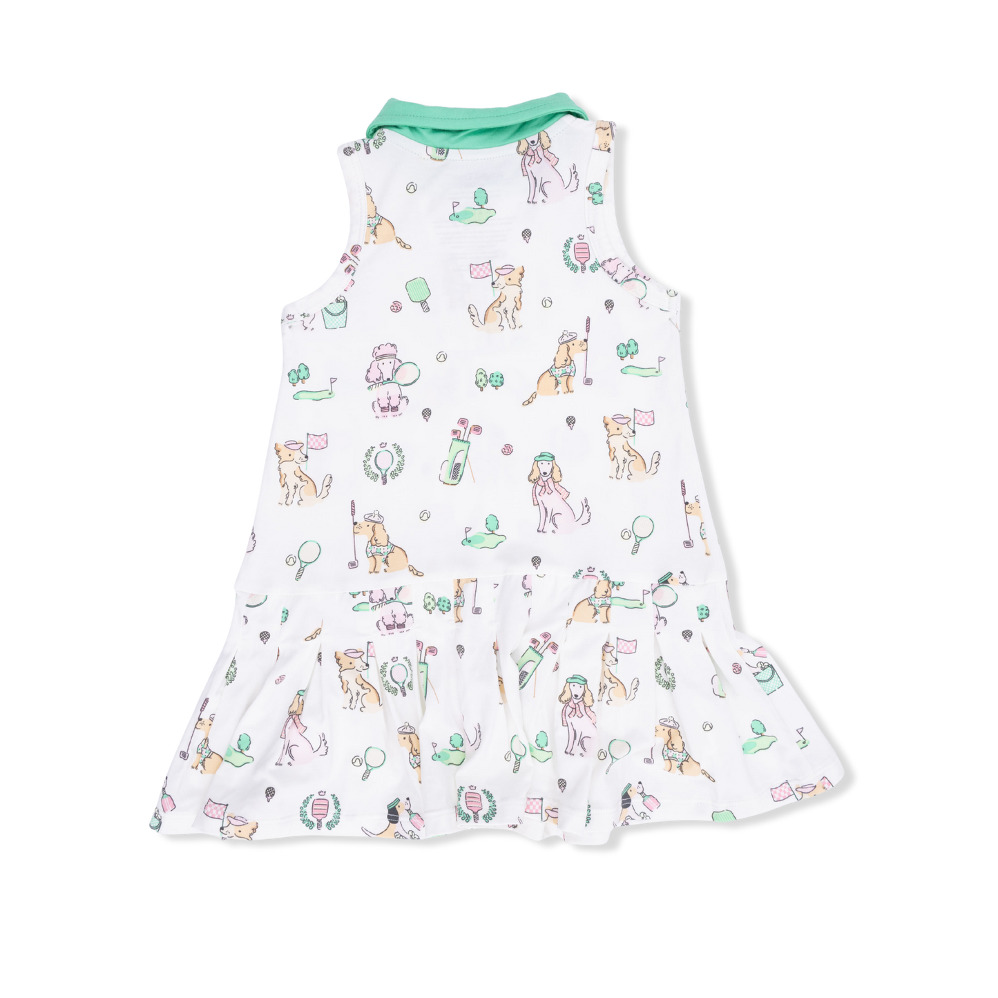 Country Club Dogs Pink - Polo Tennis Dress with Cartwheel Short