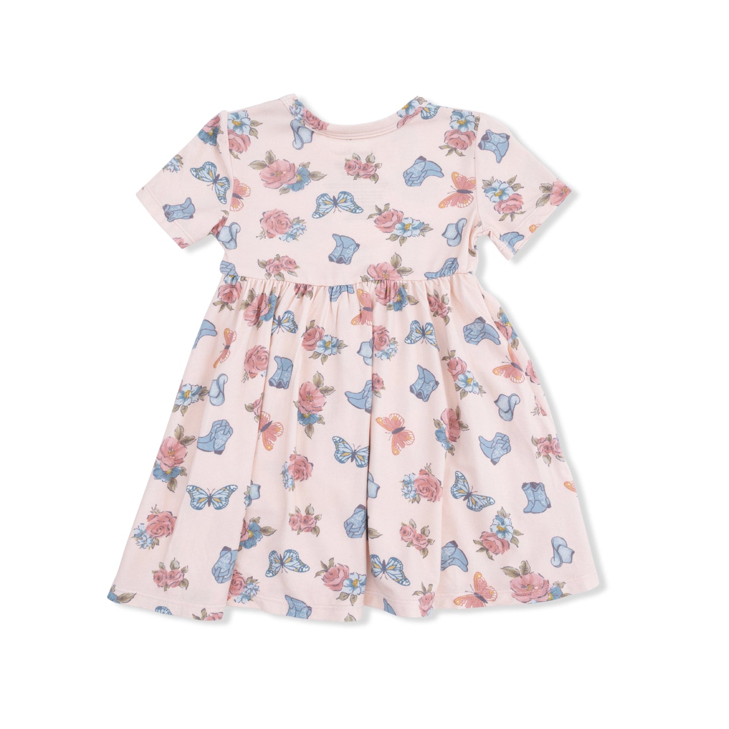 Country Girl Boots - Twirly Dress with Ruffle Pockets